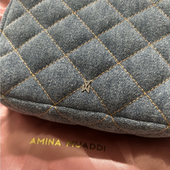 Amina Muaddi Denim Handbag - Picture 4 of 4